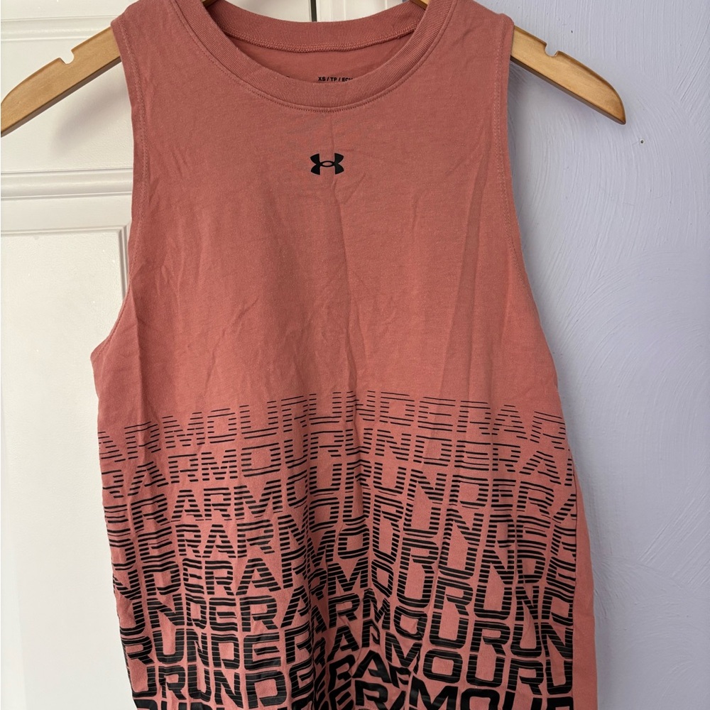 Under Armour Pink Sleeveless Muscle Tee